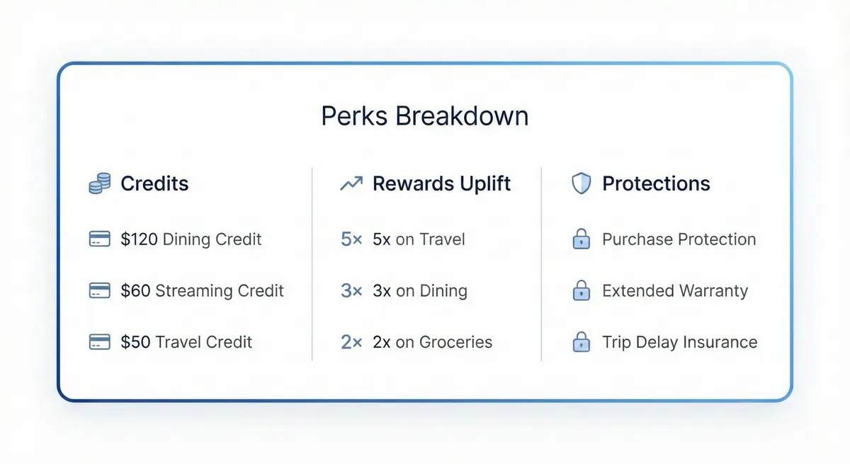 Perks breakdown card