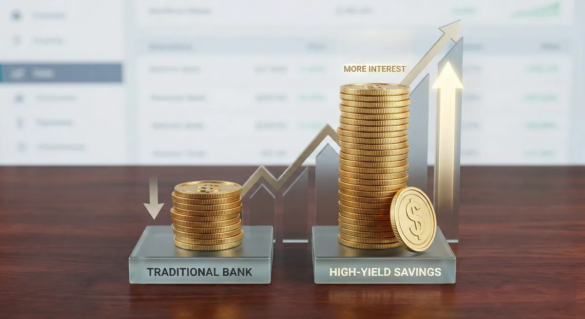 High-yield savings growth comparison