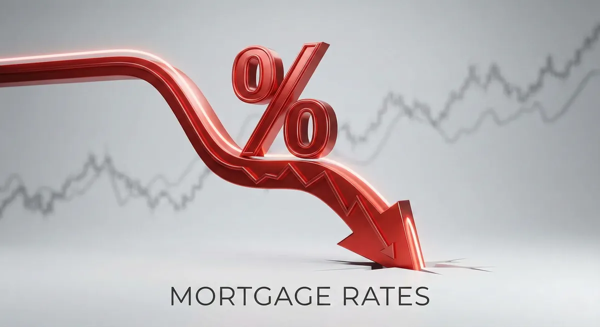 Dropping interest rate concept