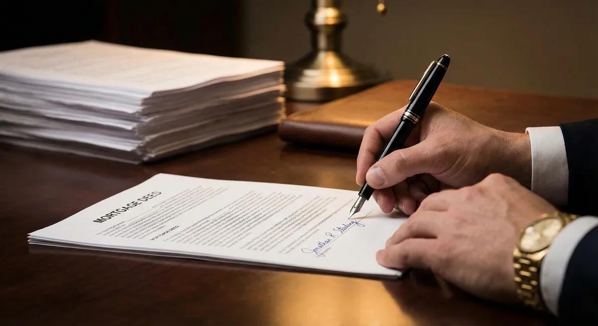Signing mortgage paperwork